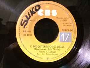Julio Iglesias - O Me Quieres O Me Dejas / Hey  album cover