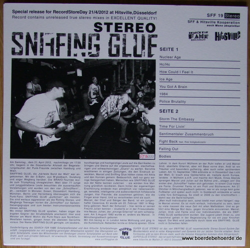 descargar álbum Sniffing Glue - Hör Glue