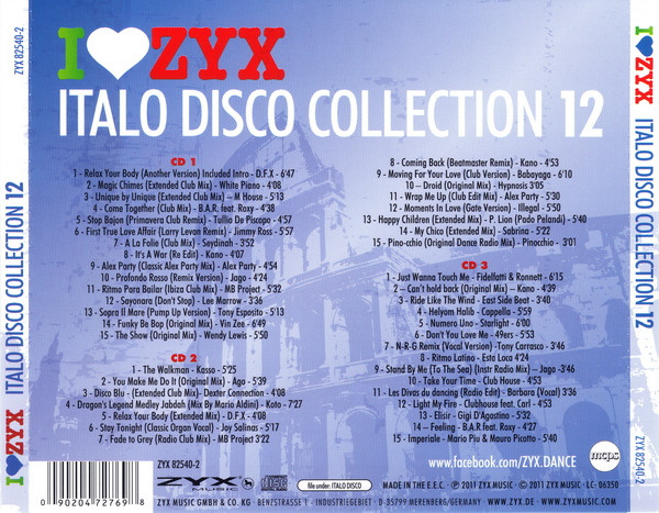 télécharger l'album Various - I Love ZYX Italo Disco Collection 12