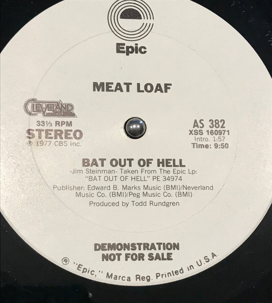 Meat Loaf - Hell Can Wait - Rare MINT Italian Import CD-NYC 1993 Bat Out Of  Hell 724354260827