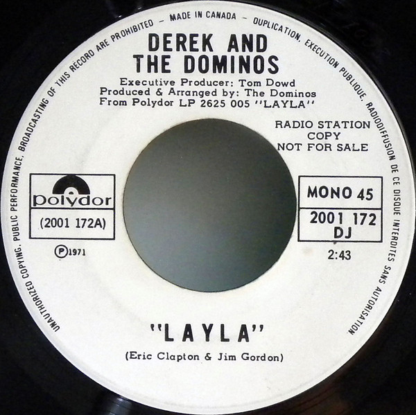 Derek & The Dominos – いとしのレイラ = Layla (1971, Vinyl) - Discogs
