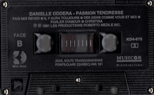 descargar álbum Danielle Oddera - Passion Tendresse
