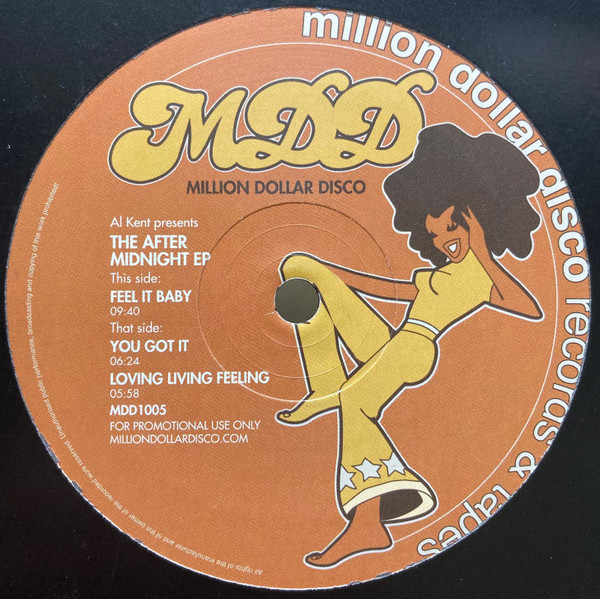 Al Kent - The After Midnight EP | Million Dollar Disco (MDD1005)