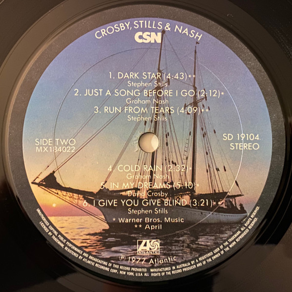 Crosby, Stills & Nash - CSN | Atlantic (SD 19104) - 6