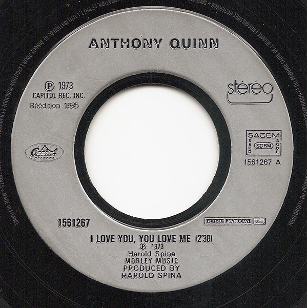 Anthony Quinn - I Love You, You Love Me | Capitol Records (1561267) - 3