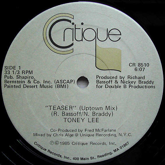 Toney Lee – Teaser (1985, Vinyl) - Discogs