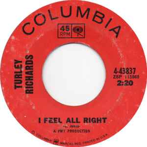 Turley Richards - I Feel Alright  album cover