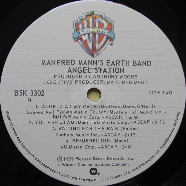 Manfred Mann's Earth Band - Angel Station | Warner Bros. Records (BSK 3302) - 4