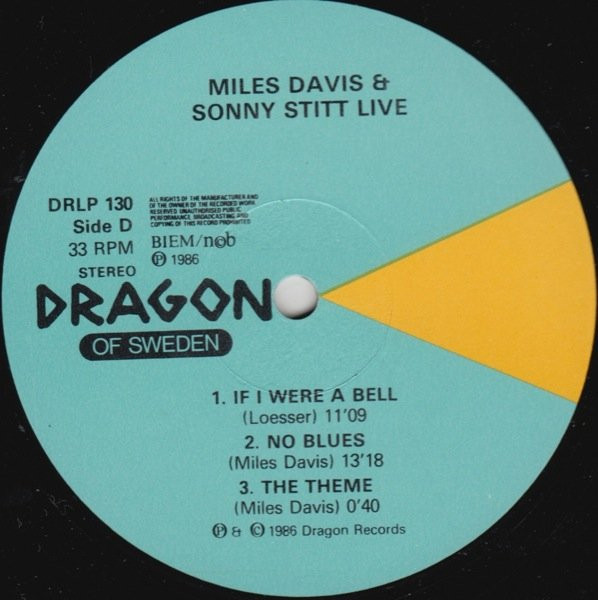 last ned album Miles Davis & Sonny Stitt - Live In Stockholm 1960