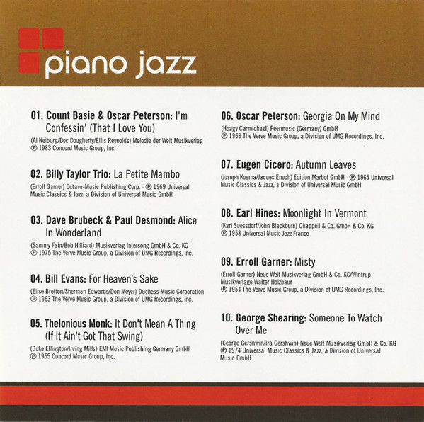 télécharger l'album Various - Piano Jazz