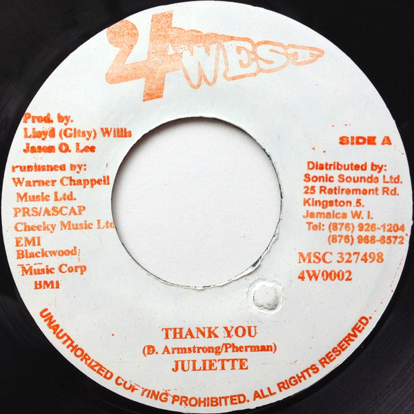 Juliette – Thank You (2001, Vinyl) - Discogs