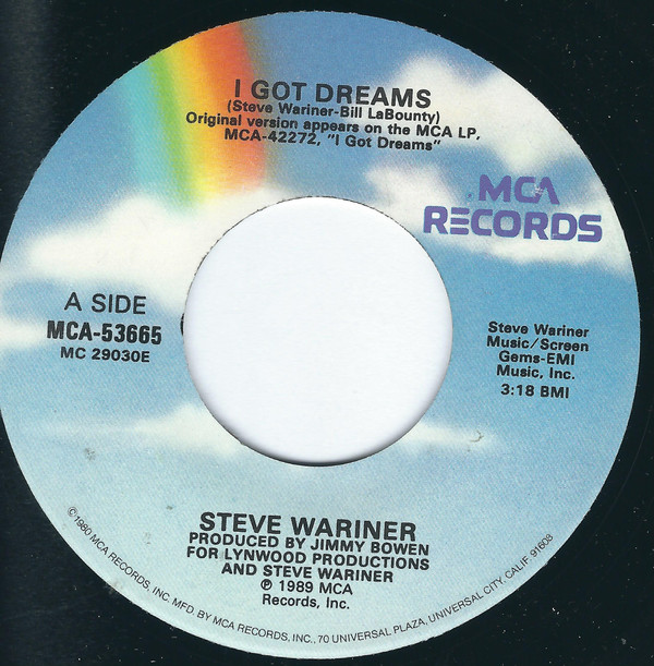 Steve Wariner - I Got Dreams (1989, Gloversville Pressing, Vinyl) 