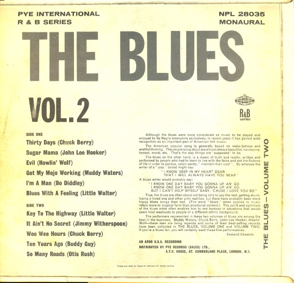 Various - The Blues Volume 2 | Pye International (NPL.28035) - 2