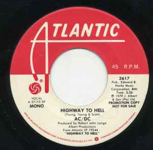 AC/DC – Highway To Hell (1979, Vinyl) - Discogs