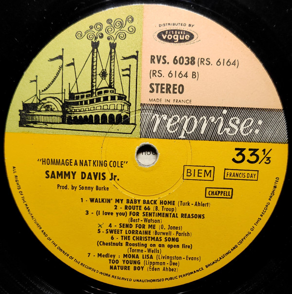 télécharger l'album Sammy Davis Jr - Hommage A Nat King Cole