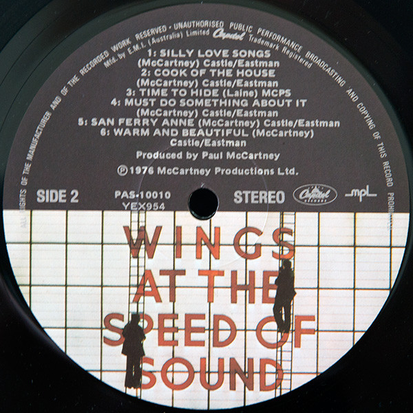 Wings - Wings At The Speed Of Sound | Capitol Records (PAS.10010) - 4