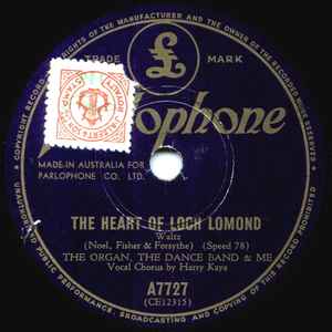 The Organ, The Dance Band & Me - The Heart Of Loch Lomond / Betty Blue album cover