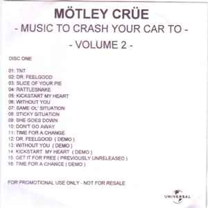 Motley Crue - Music To Crash Your Car To, Volume 1 -  Music