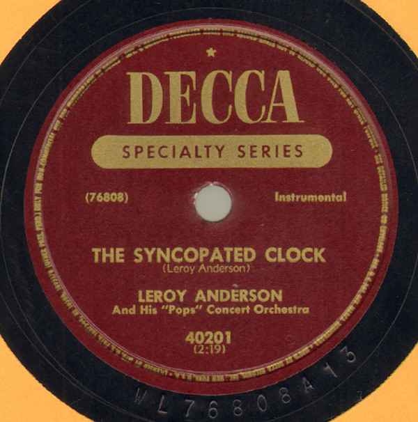 lataa albumi Leroy Anderson And His Pops Concert Orchestra - The Syncopated Clock The Waltzing Cat