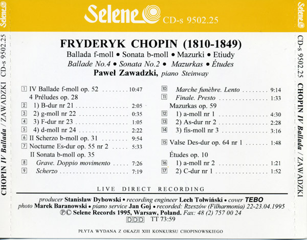 ladda ner album F Chopin, Paweł Zawadzki - IV Ballada