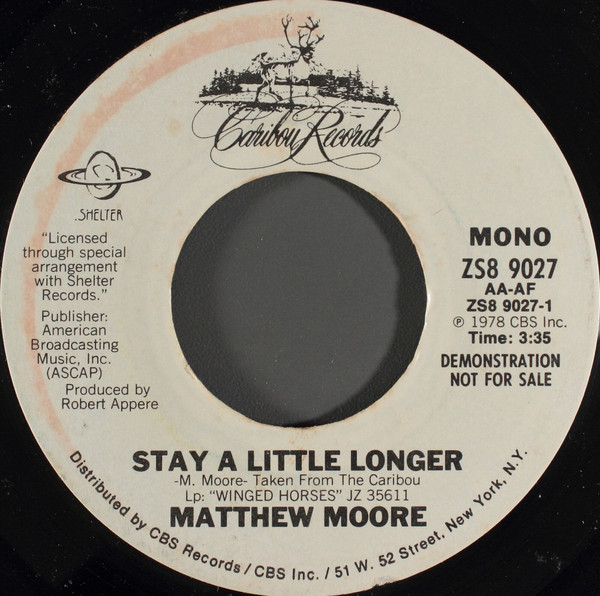 last ned album Matthew Moore - Stay A Little Longer