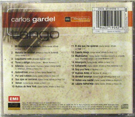 télécharger l'album Carlos Gardel - Tango