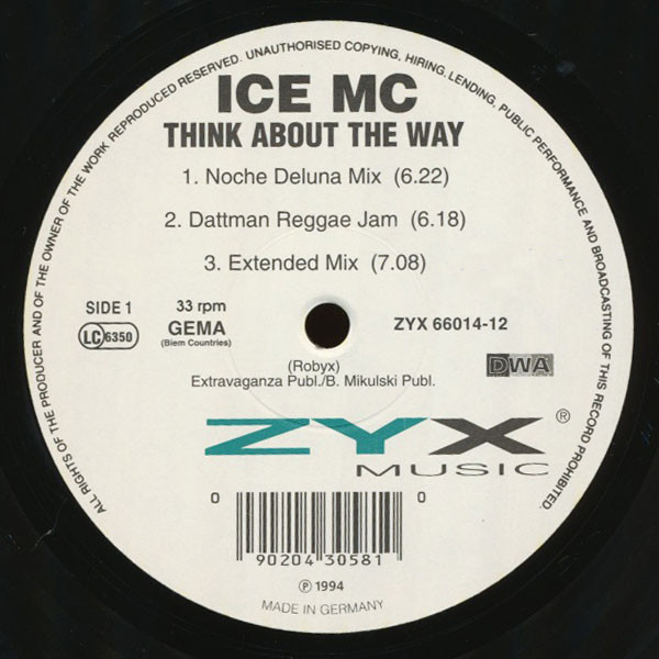Think About The Way (Extended Mix) Official Resso - Ice MC - Listening To  Music On Resso