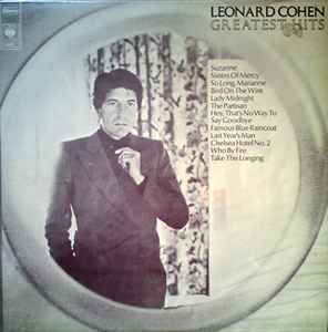 pas Fantasi teori Leonard Cohen – Greatest Hits (1975, Vinyl) - Discogs