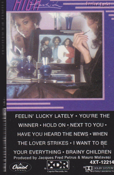 High Fashion – Feelin' Lucky (1982, Cassette) - Discogs