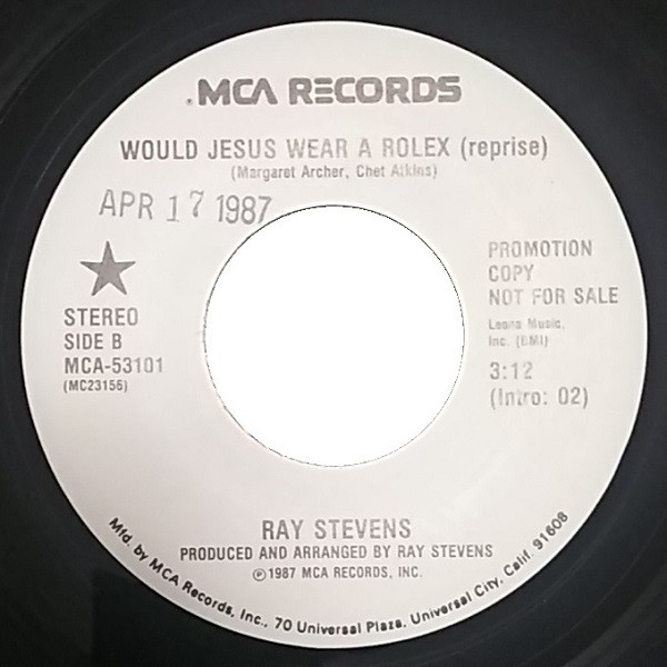 Ray Stevens Would Jesus Wear A Rolex 1987 Pinckneyville