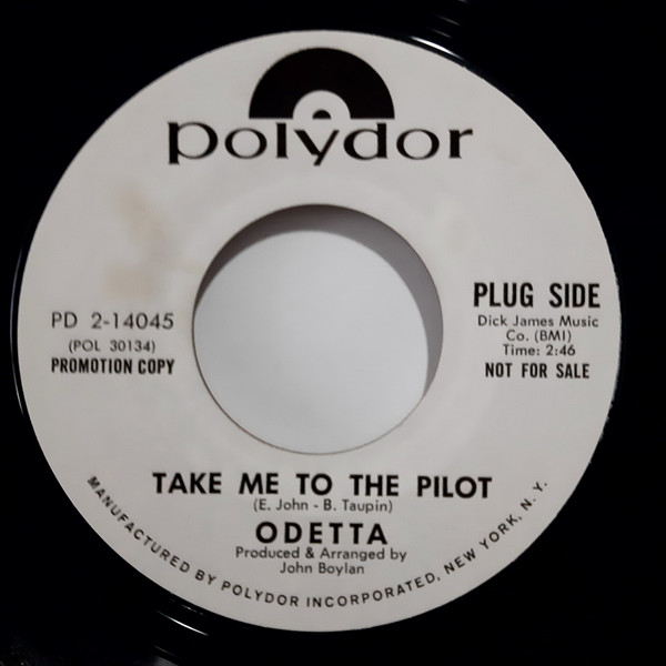 Odetta – Take Me To The Pilot / Hit Or Miss (1970, Vinyl) - Discogs