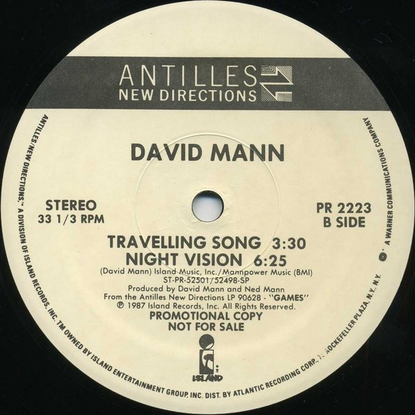 descargar álbum David Mann - Games Travelling Song Night Vision