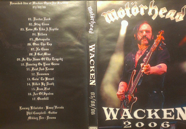 Motörhead – Wacken 2006 (2006, DVDr) - Discogs