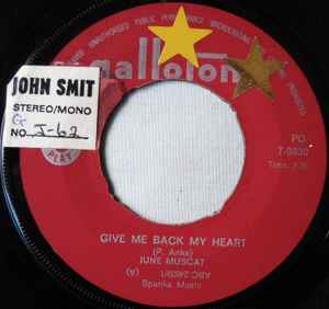 June Muscat - Give Me Back My Heart album cover