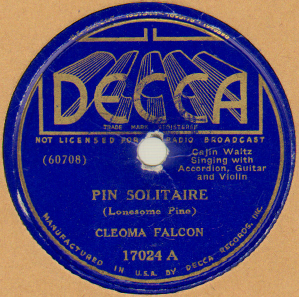 télécharger l'album Cleoma Falcon - Pin Solitaire LAmour Indifferent