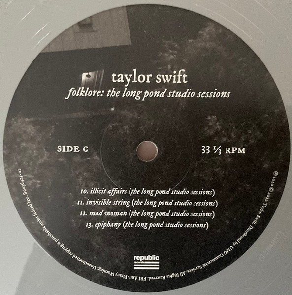 Taylor Swift – Folklore: The Long Pond Studio Sessions (2023, Grey