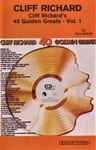 Cover of Cliff Richard's 40 Golden Greats - Vol. 1, 1977, Cassette