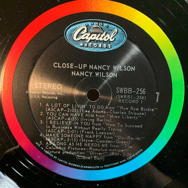 Nancy Wilson - Close-Up | Capitol Records (SWBB-256) - 5