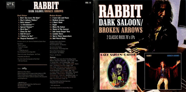 Rabbit – Dark Saloon / Broken Arrows (2008, CD) - Discogs
