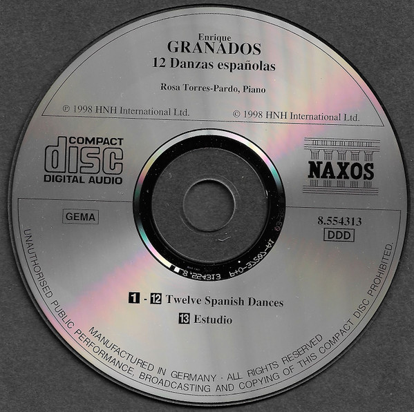 ladda ner album Enrique Granados, Rosa TorresPardo - Twelve Spanish Dances
