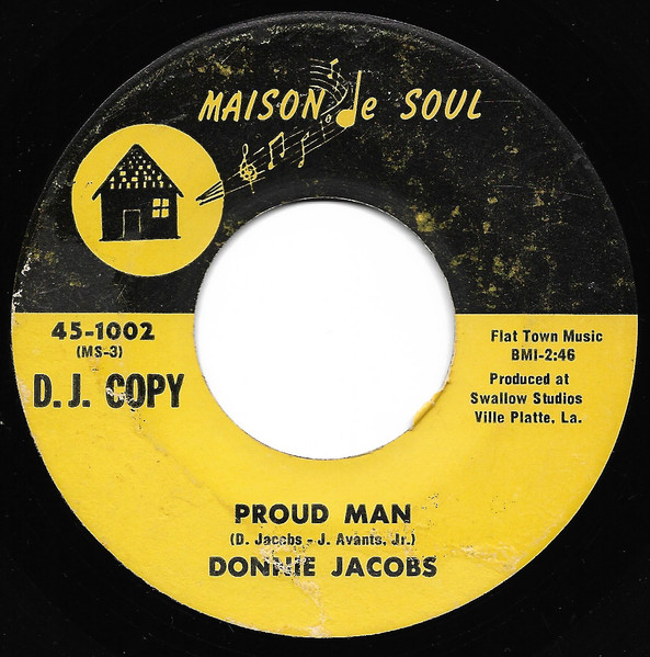 Donnie Jacobs – Proud Man / Finance Man (Vinyl) - Discogs