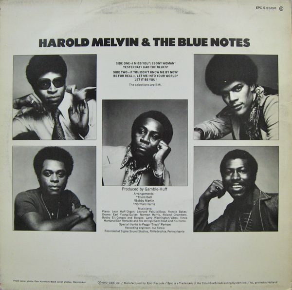 last ned album Harold Melvin & The Blue Notes - Harold Melvin The Blue Notes Featuring If You Dont Know Me By Now And I Miss You