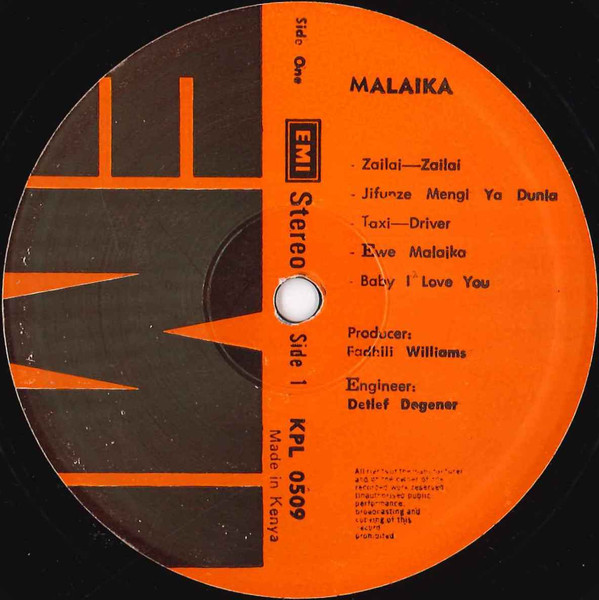 last ned album Dr Fadhili William & Malaika Boys - Malaika
