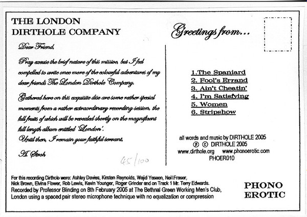 Album herunterladen The London Dirthole Company - Greetings From