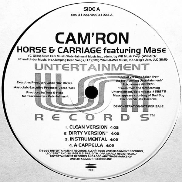 Cam'ron – Horse & Carriage (1998, Vinyl) - Discogs