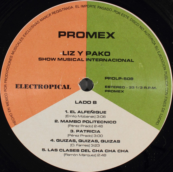 télécharger l'album Liz Y Pako - Electropical