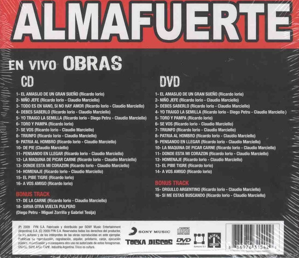 descargar álbum Almafuerte - En Vivo Obras