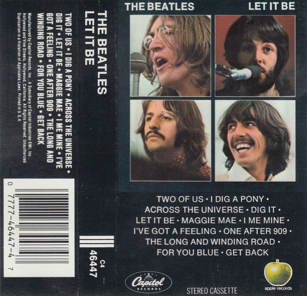 The Beatles – Let It Be (1992, Cassette) - Discogs