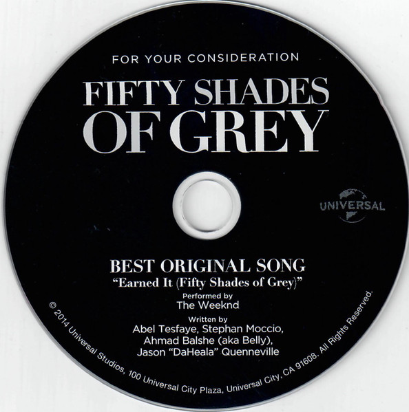 The Weeknd – Earned It (Fifty Shades Of Grey) (2014, For Your  Consideration, CD) - Discogs