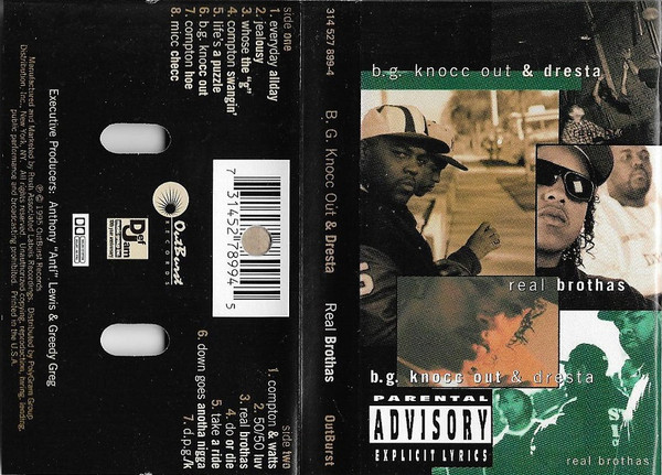 B.G. Knocc Out & Dresta – Real Brothas (1995, Cassette) - Discogs